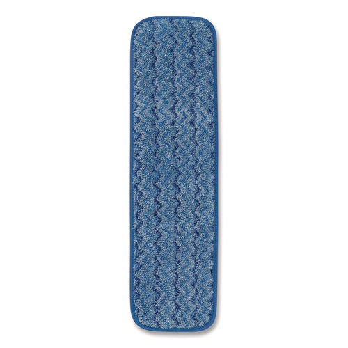 Microfiber Wet Mop Pad, 18", Blue