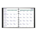 Plan And Link Monthly Planner, 9.25" X 7.25", Black Cover, 16-months: Sept 2024 To Dec 2025