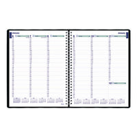 Plan And Link Weekly Appointment Planner, 11" X 9.06", Black Cover, 12-month (jan To Dec): 2025