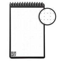 Mini Notepad, Black Cover, Dot Grid Rule, 3 X 5.5, White, 48 Sheets