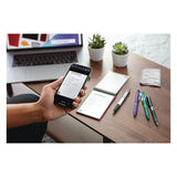 Mini Notepad, Black Cover, Dot Grid Rule, 3 X 5.5, White, 48 Sheets