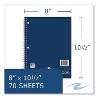 Subject Wirebound Promo Notebook, 1-subject, Wide/legal Rule, Asst Cover, (70) 10.5x8 Sheets, 24/ct, Ships In 4-6 Bus Days