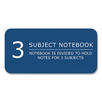 Subject Wirebound Promo Notebook, 3-subject, Wide/legal Rule, Asst Cover, (120) 10.5x8 Sheets, 24/ct, Ships In 4-6 Bus Days