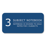 Subject Wirebound Promo Notebook, 3-subject, Wide/legal Rule, Asst Cover, (120) 10.5x8 Sheets, 24/ct, Ships In 4-6 Bus Days