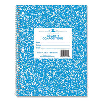 Wirebound Notebook, Grade 2 Manuscript Format, Blue Marble Cover, (36) 10.5 X 8 Sheets, 48/ct, Ships In 4-6 Business Days