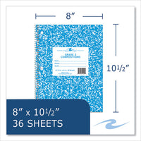 Wirebound Notebook, Grade 2 Manuscript Format, Blue Marble Cover, (36) 10.5 X 8 Sheets, 48/ct, Ships In 4-6 Business Days