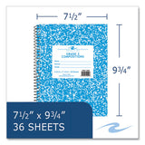Composition Book, 1-subject, Grade 2 Manuscript Format, Blue Cover, (36) 9.75 X 7.5 Sheet, 48/ct, Ships In 4-6 Business Days