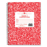 Wirebound Composition Book, 1 Sub, Grade 1 Manuscript Format, Red Cover, (36) 9.75 X 7.5 Sheet, 48/ct, Ships In 4-6 Bus Days