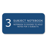Subject Wirebound Notebook, 3-subject, Medium/college Rule, Asst Cover, (120) 10.5 X 8 Sheets, 24/ct, Ships In 4-6 Bus Days