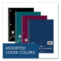 Subject Wirebound Notebook, 5-subject, Medium/college Rule, Asst Cover, (180) 10.5 X 8 Sheets, 12/ct, Ships In 4-6 Bus Days