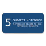 Subject Wirebound Notebook, 5-subject, Medium/college Rule, Asst Cover, (180) 10.5 X 8 Sheets, 12/ct, Ships In 4-6 Bus Days