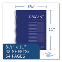 Music Notebook, Medium/college Rule, Transcription Format, Blue Cover, (32) 8.5 X 11 Sheets, 24/ct, Ships In 4-6 Bus Days