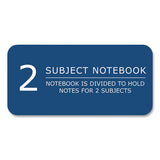 Subject Wirebound Notebook, 2-subject, Medium/college Rule, Asst Cover, (100) 11 X 9 Sheets, 24/carton, Ships In 4-6 Bus Days