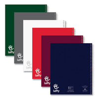Lefty Notebook, 1 Subject, College Rule, Randomly Asst Cover Color, (200) 11 X 8.5 Sheets, 24/ct, Ships In 4-6 Business Days