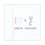 Doodlewrite Notebooks, 1-subject, Medium/college Rule, White Cover, (60) Sheets, 24/carton, Ships In 4-6 Business Days
