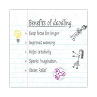 Doodlewrite Notebooks, 1-subject, Wide/legal Rule, White Cover, (50) Sheets, 24/carton, Ships In 4-6 Business Days