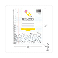Doodlewrite Notebooks, 1-subject, Wide/legal Rule, White Cover, (50) Sheets, 24/carton, Ships In 4-6 Business Days
