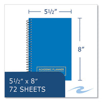Wirebound Academic Weekly Planner, Asst Cover Color, 8 X 5.5, 14-month (july - August) 2023-2024, 28/ct,ships In 4-6 Bus Days