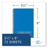 Wirebound Academic Weekly Planner, Asst Cover Color, 8 X 5.5, 14-month (july - August) 2023-2024, 28/ct,ships In 4-6 Bus Days