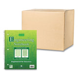 Wirebound Engineering Notebook, 20 Lb Paper Stock, Green Cover, 80-green 11 X 8.5 Sheets, 24/ct, Ships In 4-6 Business Days