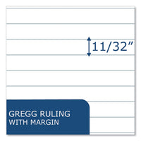 Boardroom Series Steno Pad, Gregg Rule, Brown Cover, 80 White 6 X 9 Sheets, 72 Pads/carton, Ships In 4-6 Business Days
