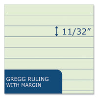 Boardroom Series Steno Pad, Gregg Ruled, Brown Cover, 80 Green 6 X 9 Sheets, 72 Pads/carton, Ships In 4-6 Business Days