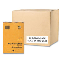 Boardroom Series Steno Pad, Gregg Ruled, Brown Cover, 80 Green 6 X 9 Sheets, 72 Pads/carton, Ships In 4-6 Business Days