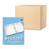 Student Plan Book, Undated, Light Blue Cover, (45) 11 X 8.5 Sheets, 24/carton, Ships In 4-6 Business Days