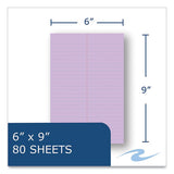 Enviroshades Steno Pad, Gregg Rule, White Cover, 80 Orchid 6 X 9 Sheets, 24 Pads/carton, Ships In 4-6 Business Days
