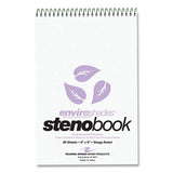Enviroshades Steno Pad, Gregg Rule, White Cover, 80 Orchid 6 X 9 Sheets, 24 Pads/carton, Ships In 4-6 Business Days