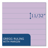 Enviroshades Steno Pad, Gregg Rule, White Cover, 80 Orchid 6 X 9 Sheets, 24 Pads/carton, Ships In 4-6 Business Days