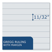 Enviroshades Steno Pad, Gregg Rule, White Cover, 80 Gray 6 X 9 Sheets, 24 Pads/carton, Ships In 4-6 Business Days