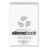 Enviroshades Steno Pad, Gregg Rule, White Cover, 80 Gray 6 X 9 Sheets, 24 Pads/carton, Ships In 4-6 Business Days