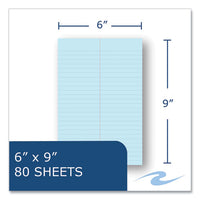 Enviroshades Steno Pad, Gregg Rule, White Cover, 80 Blue 6 X 9 Sheets, 24 Pads/carton, Ships In 4-6 Business Days