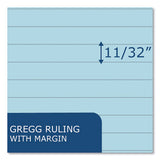 Enviroshades Steno Pad, Gregg Rule, White Cover, 80 Blue 6 X 9 Sheets, 24 Pads/carton, Ships In 4-6 Business Days