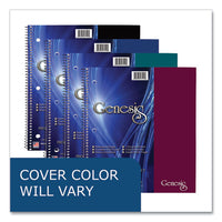 Genesis Notebook, 1-subject, Medium/college Rule, Randomly Asst Cover Color, (100) 11x9 Sheets, 12/ct, Ships In 4-6 Bus Days