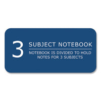 Genesis Notebook, 3-subject, Medium/college Rule, Randomly Asst Cover Color, (150) 11x9 Sheets, 12/ct, Ships In 4-6 Bus Days
