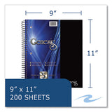 Genesis Notebook, 5-subject, Medium/college Rule, Randomly Asst Cover Color, (200) 11x9 Sheets, 12/ct, Ships In 4-6 Bus Days
