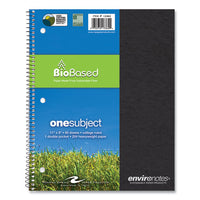 Earthtones Biobased  1 Subject Notebook, Med/college Rule, Random Asst Covers, (80) 11x9 Sheets, 24/ct, Ships In 4-6 Bus Days