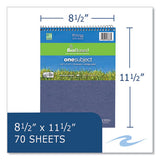 Earthtones Biobased  1 Subject Notebook, Med/college Rule, Asst Covers, (70) 8.5x11.5 Sheets, 24/ct, Ships In 4-6 Bus Days