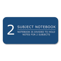 Earthtones Biobased  2 Subject Notebook, Med/college Rule, Random Asst Covers, (100) 11x9 Sheets, 24/ct,ships In 4-6 Bus Days