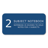 Earthtones Biobased  2 Subject Notebook, Med/college Rule, Random Asst Covers, (100) 11x9 Sheets, 24/ct,ships In 4-6 Bus Days