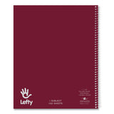 Lefty Notebook, 1 Subject, College Rule, Randomly Asst Cover Color, (100) 11 X 9 Sheets.  24/ct, Ships In 4-6 Business Days