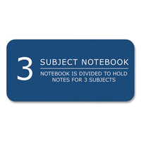 Lefty Notebook, 3-subject, Medium/college Rule, Asst Cover Color, (120) 11 X 9 Sheet, 24/ct, Ships In 4-6 Business Days