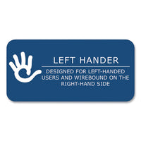 Lefty Notebook, 1-subject, Medium/college Rule, Random Asst Cover Color, (80) 8 X 5 Sheet, 24/ct, Ships In 4-6 Business Days