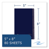 Lefty Notebook, 1-subject, Medium/college Rule, Random Asst Cover Color, (80) 8 X 5 Sheet, 24/ct, Ships In 4-6 Business Days