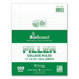 Filler Paper, 3-hole, 8.5 X 11, College Rule, 100 Sheets/pack, 24 Packs/carton, Ships In 4-6 Business Days