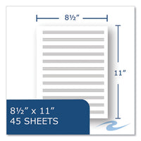 Music Notebook, Music Transcription Format, White Cover, (32) 11 X 8.5 Sheets, 24/carton, Ships In 4-6 Business Days