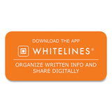 Whitelines Notebook, Medium/college Rule, Gray/orange Cover, (70) 8.5 X 11 Sheets, 12/carton, Ships In 4-6 Business Days