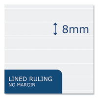 Whitelines Notebook, Medium/college Rule, Gray/orange Cover, (70) 8.5 X 11 Sheets, 12/carton, Ships In 4-6 Business Days